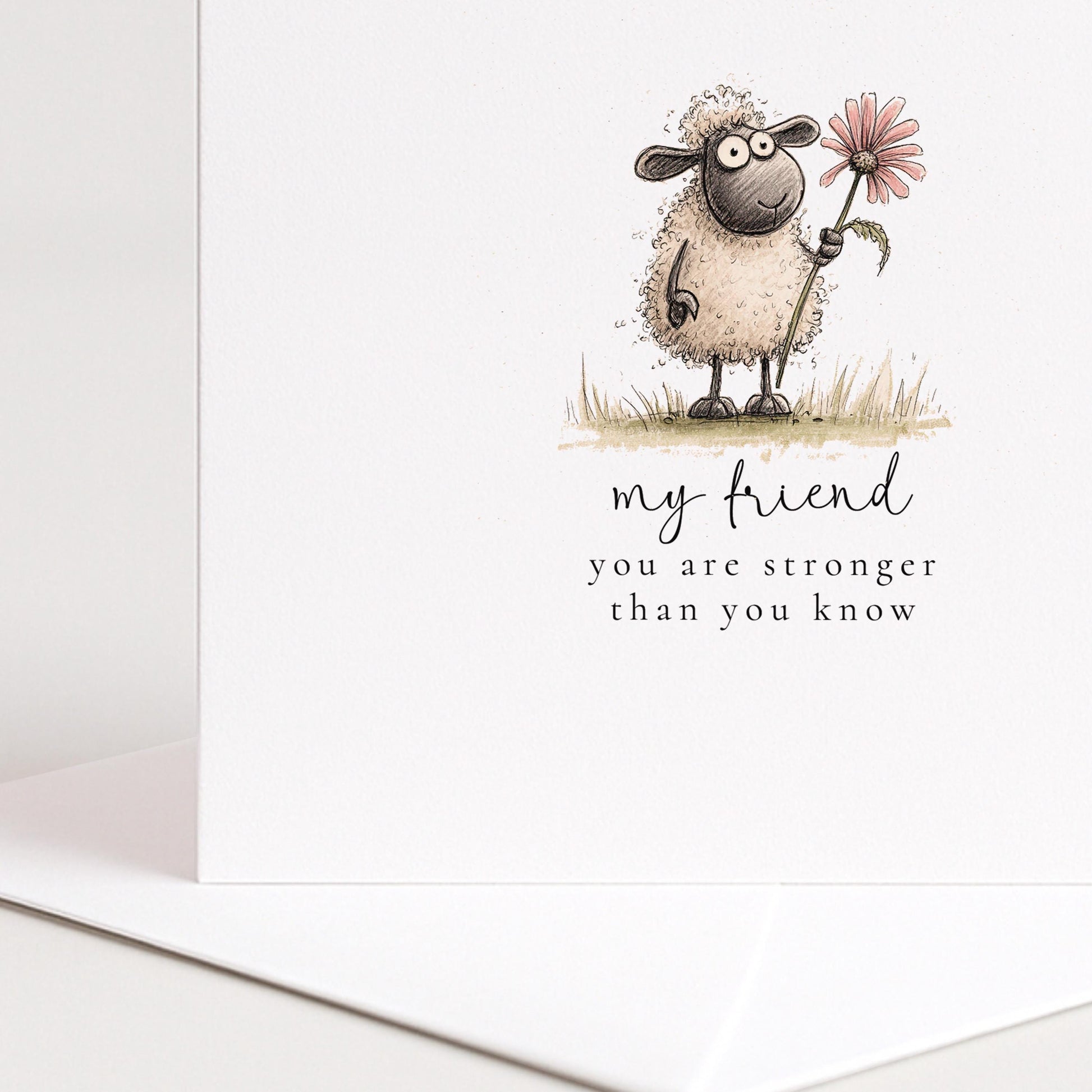 Friend Encouragement Card – Uplifting Comfort & Kind Message For Tough Times