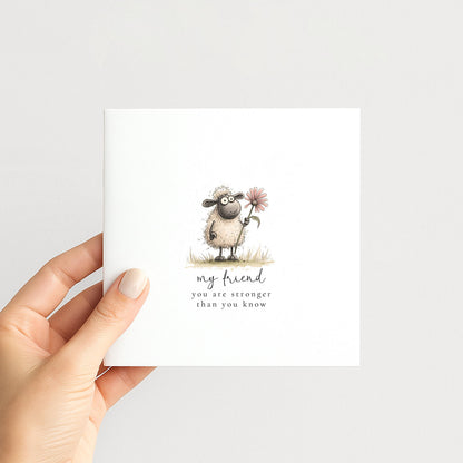 Friend Encouragement Card – Uplifting Comfort & Kind Message For Tough Times