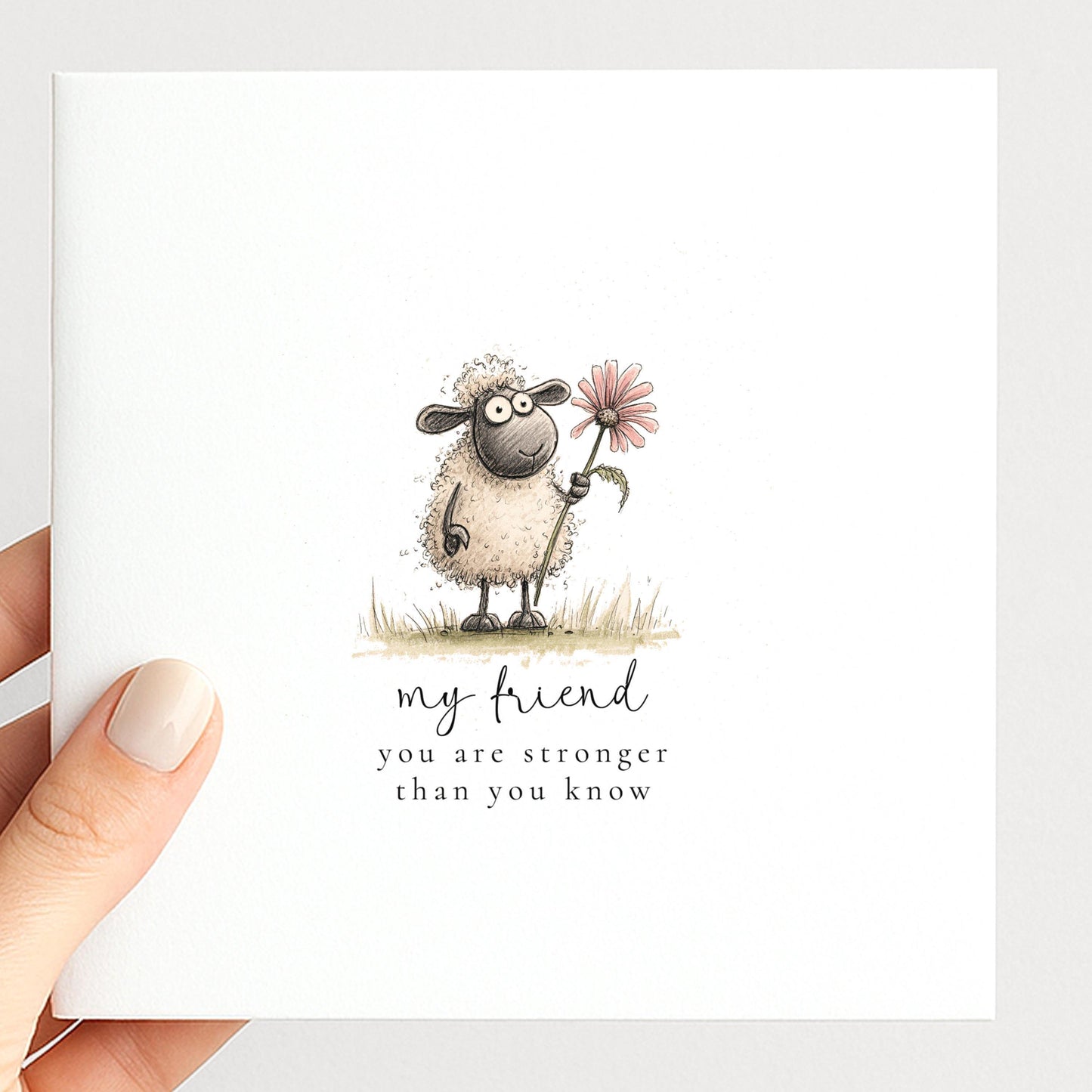 Friend Encouragement Card – Uplifting Comfort & Kind Message For Tough Times