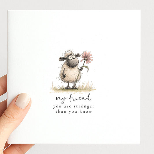 Friend Encouragement Card – Uplifting Comfort & Kind Message For Tough Times
