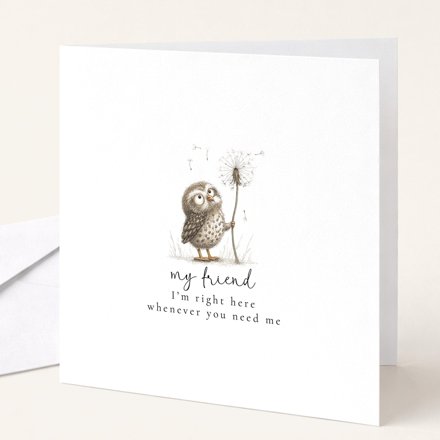 Friend Support Card – Encouragement & Comfort Card Friend With Heartfelt Message