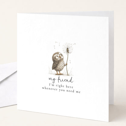 Friend Support Card – Encouragement & Comfort Card Friend With Heartfelt Message