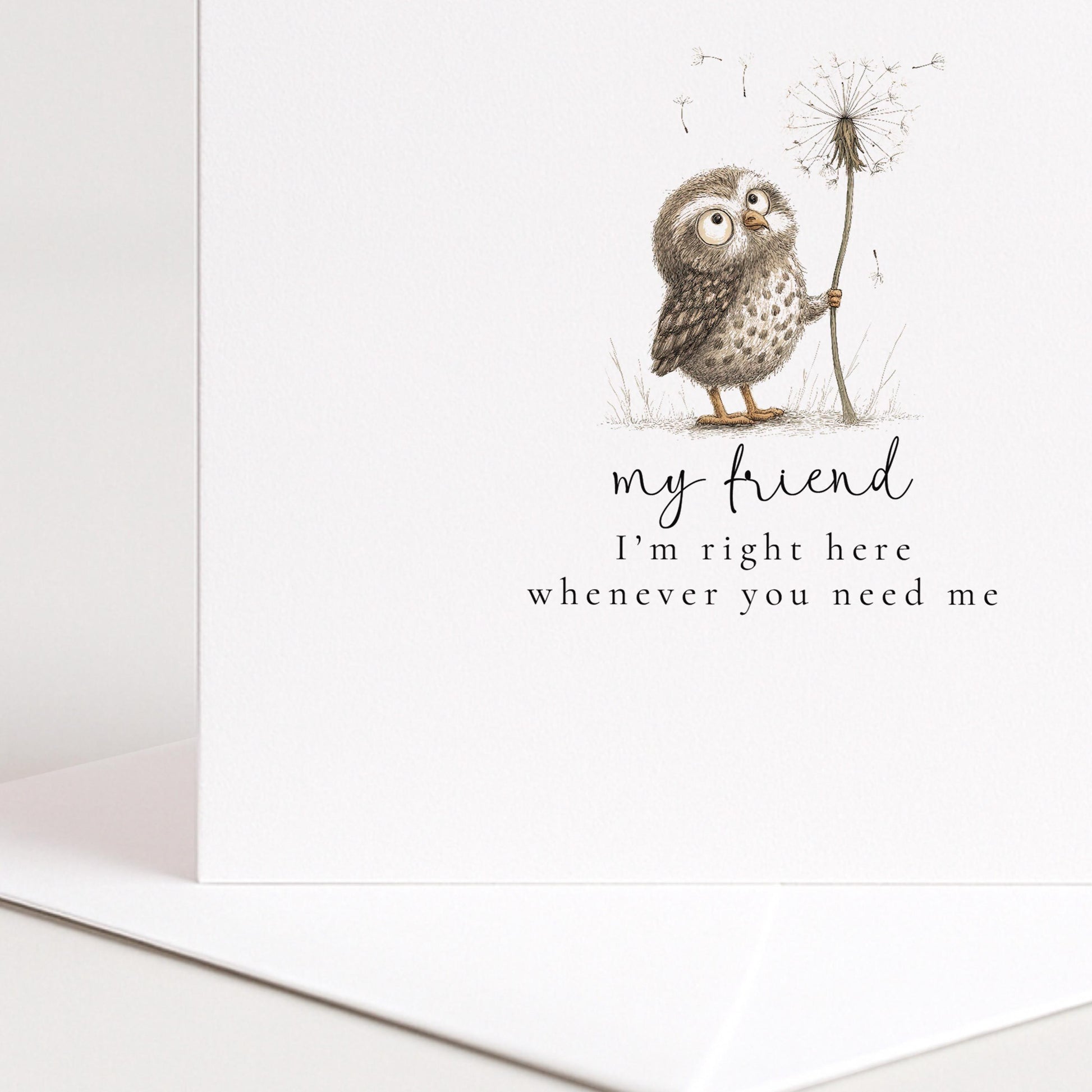 Friend Support Card – Encouragement & Comfort Card Friend With Heartfelt Message
