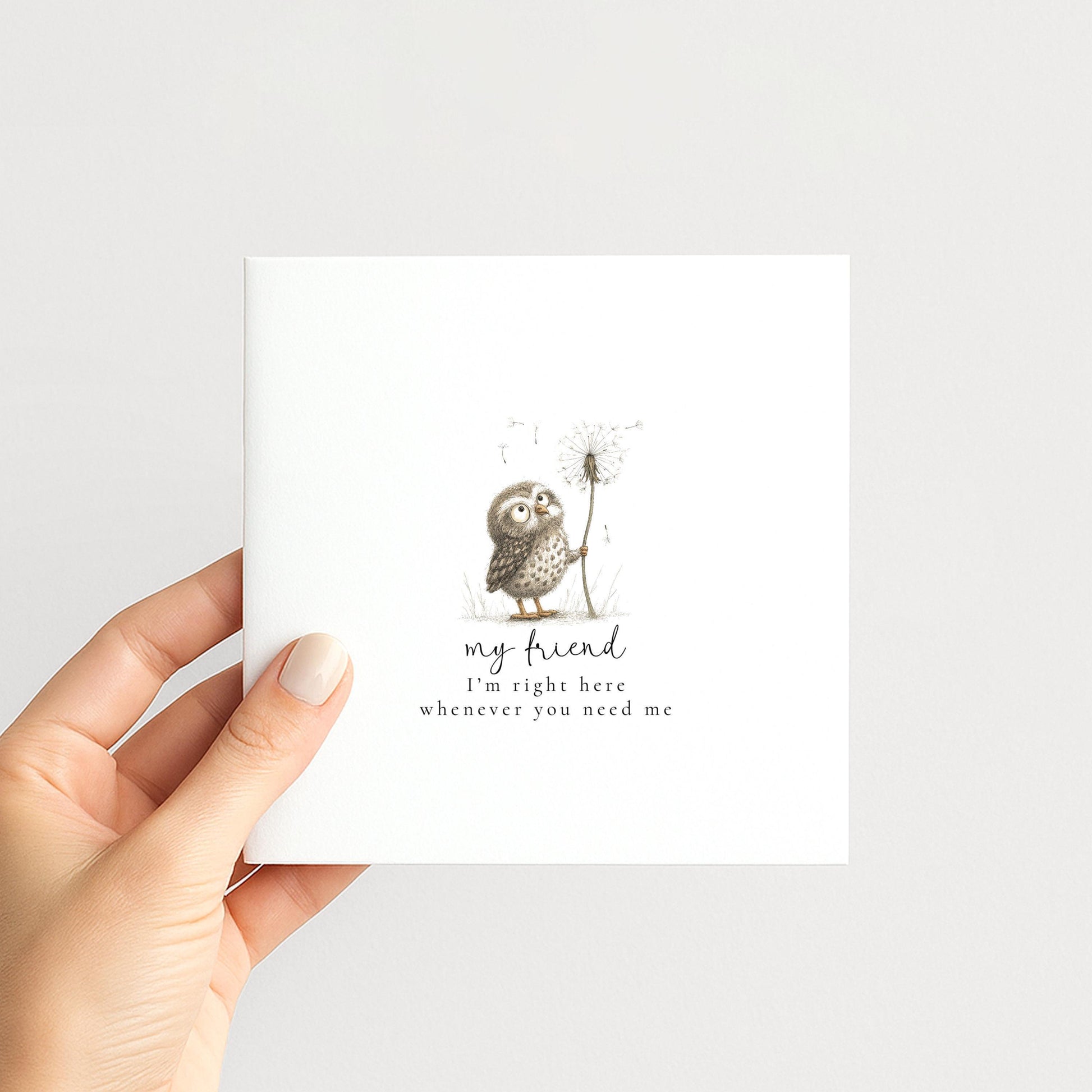 Friend Support Card – Encouragement & Comfort Card Friend With Heartfelt Message