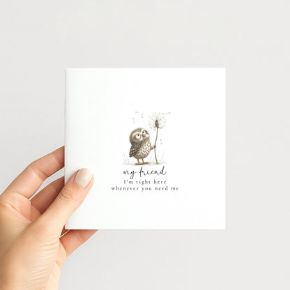 Friend Support Card – Encouragement & Comfort Card Friend With Heartfelt Message