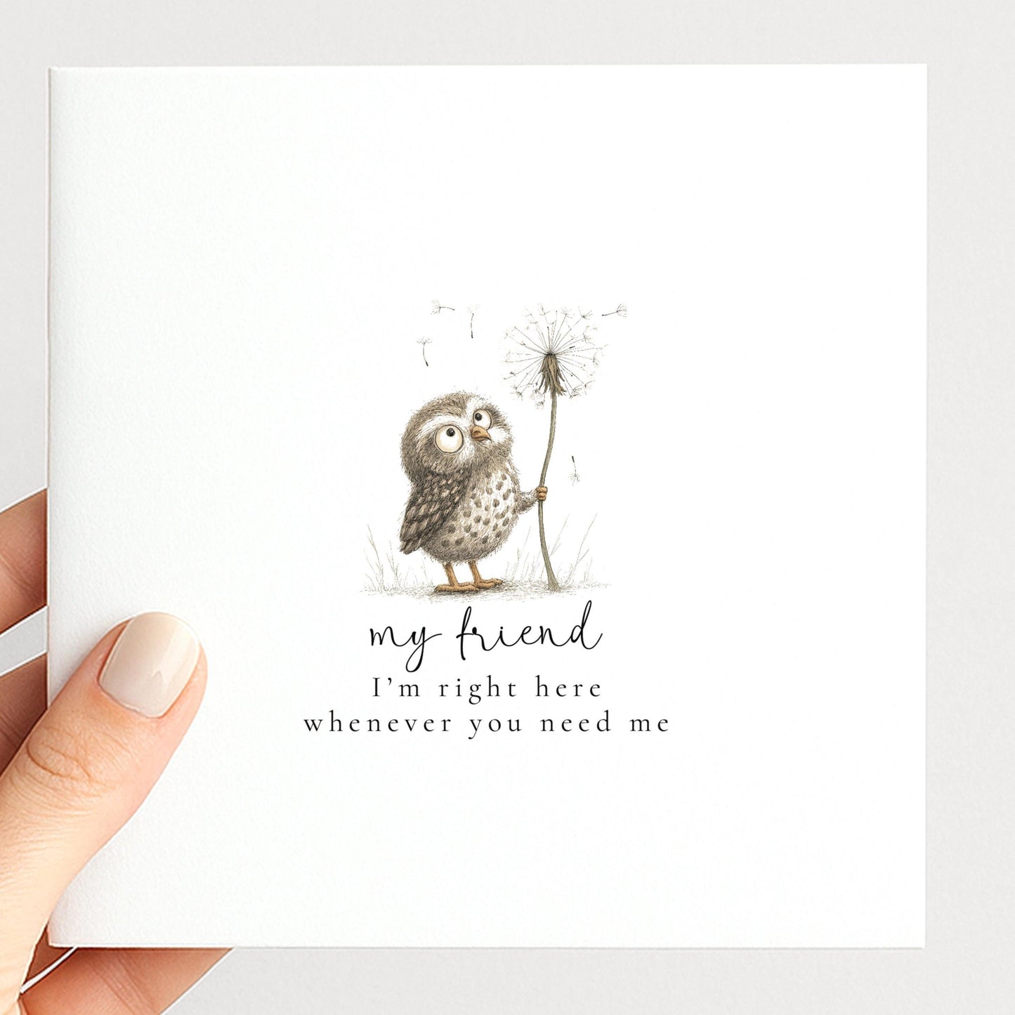 Friend Support Card – Encouragement & Comfort Card Friend With Heartfelt Message