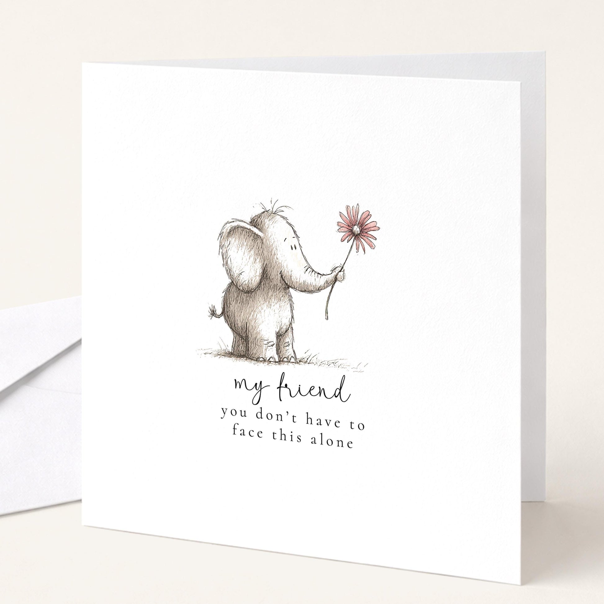 Friend Support Card – Encouragement & Comfort For Tough Times With Kindness