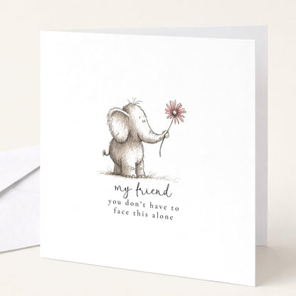Friend Support Card – Encouragement & Comfort For Tough Times With Kindness