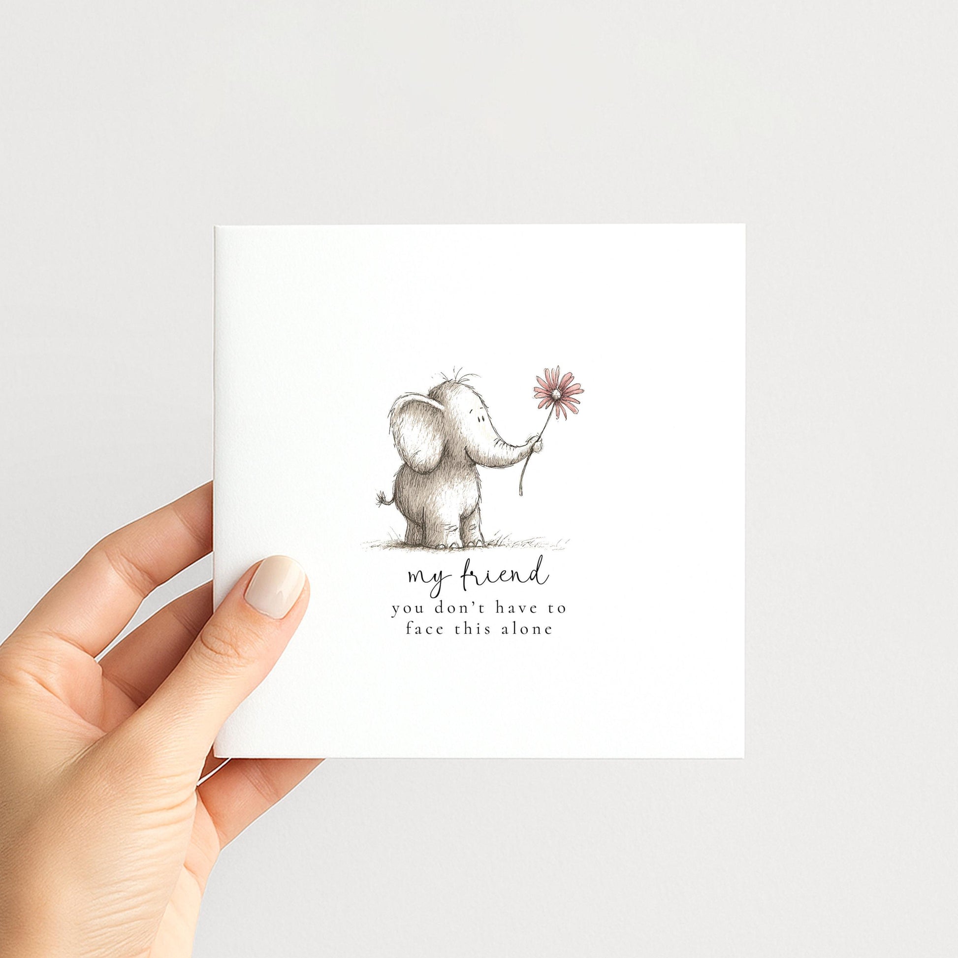 Friend Support Card – Encouragement & Comfort For Tough Times With Kindness