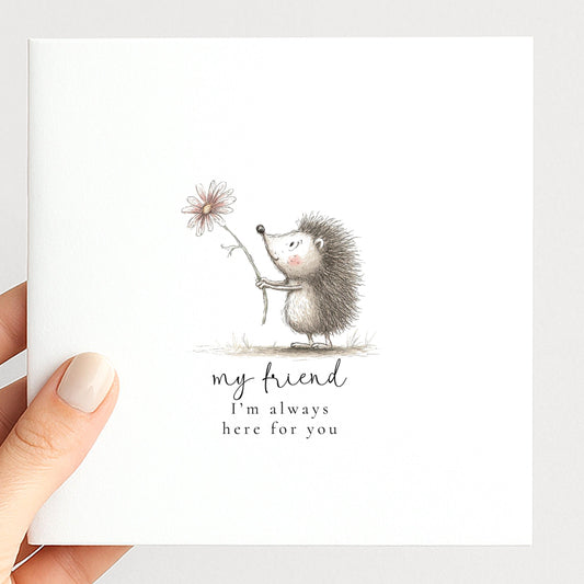 Friend Support Card – Uplifting Encouragement & Comfort Card For Friends