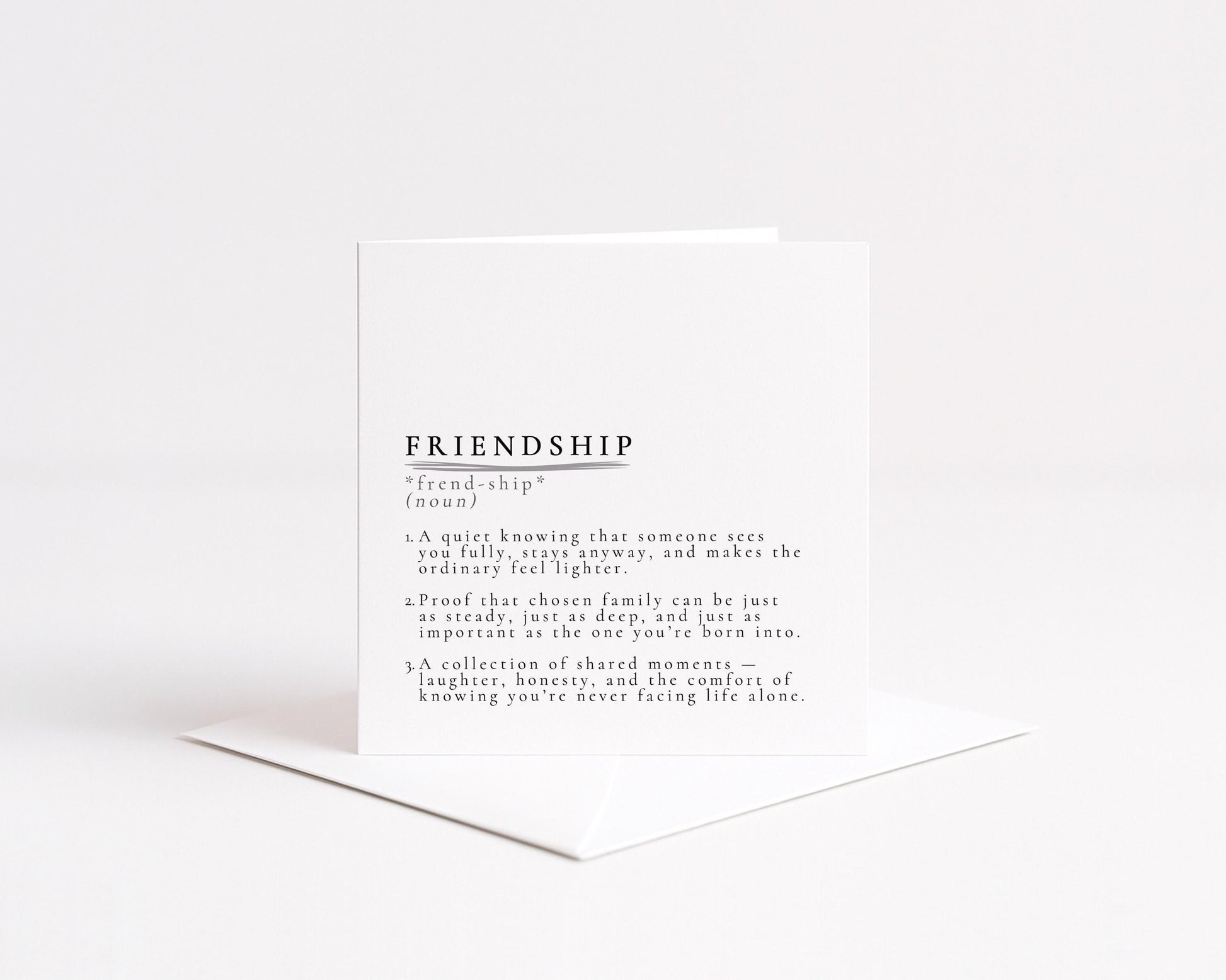 Friendship Card – Meaningful Birthday & Thank You Card for Best Friends