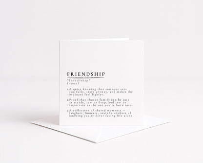 Friendship Card – Meaningful Birthday & Thank You Card for Best Friends