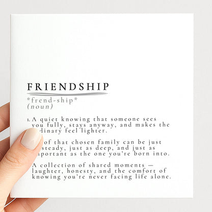 Friendship Card – Meaningful Birthday & Thank You Card for Best Friends