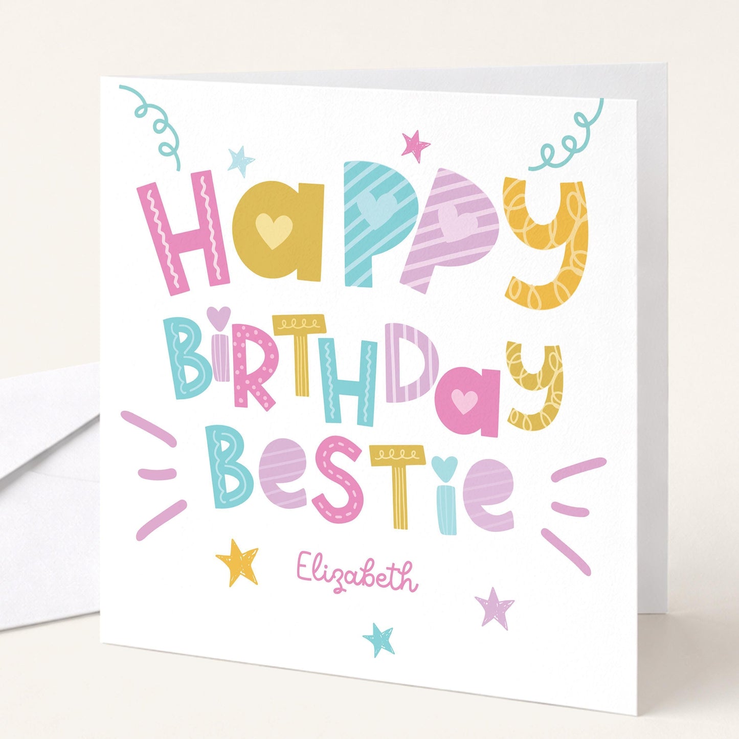 Fun Personalised Birthday Card For Bestie
