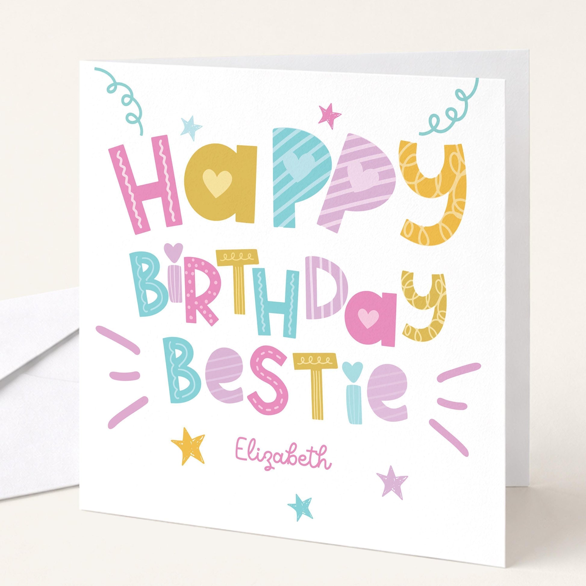 Fun Personalised Birthday Card For Bestie