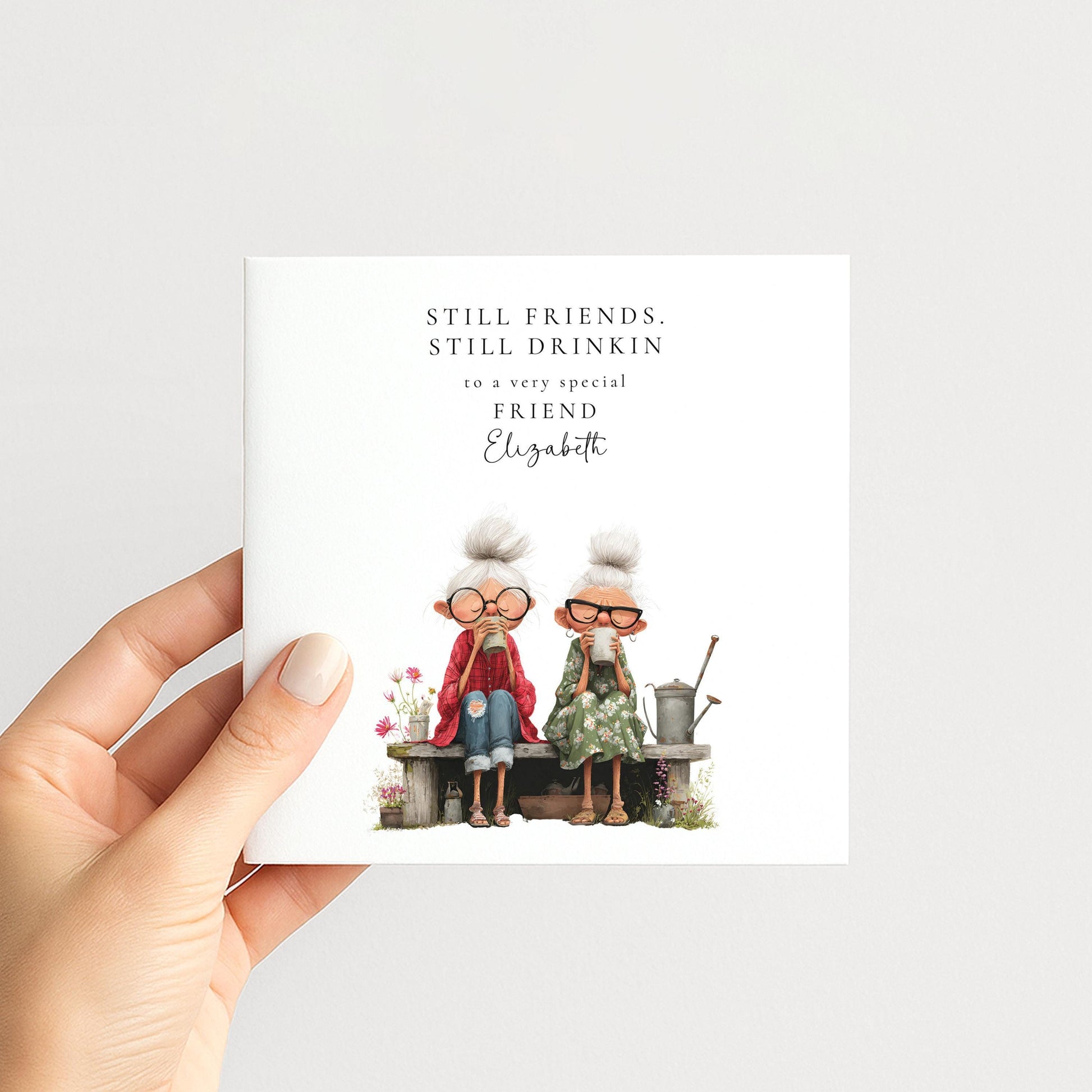Funny Birthday Card – Best Friend Personalised Cheeky Milestone Greeting