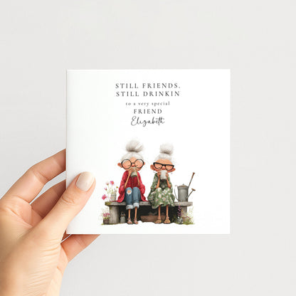 Funny Birthday Card – Best Friend Personalised Cheeky Milestone Greeting
