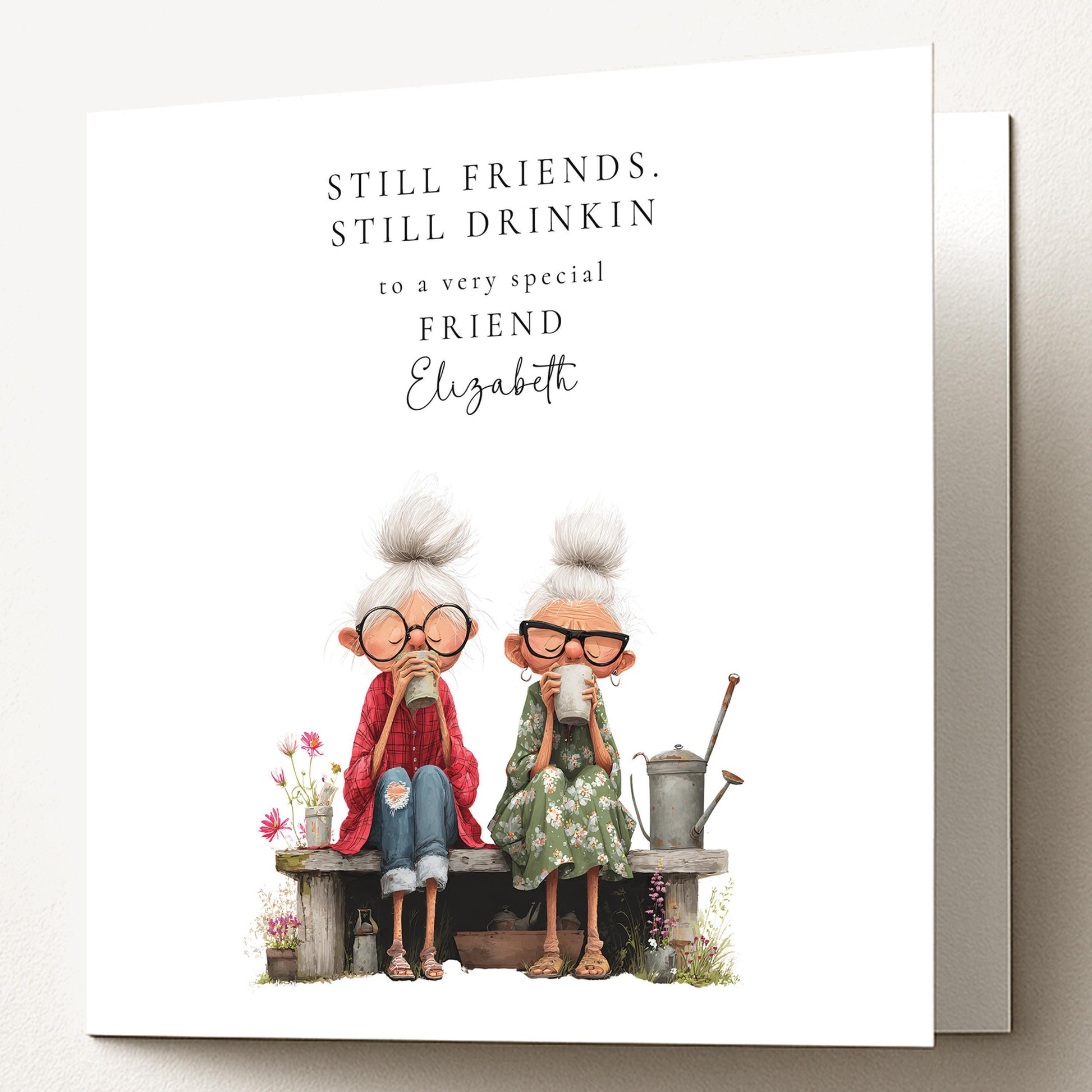 Funny Birthday Card – Best Friend Personalised Cheeky Milestone Greeting