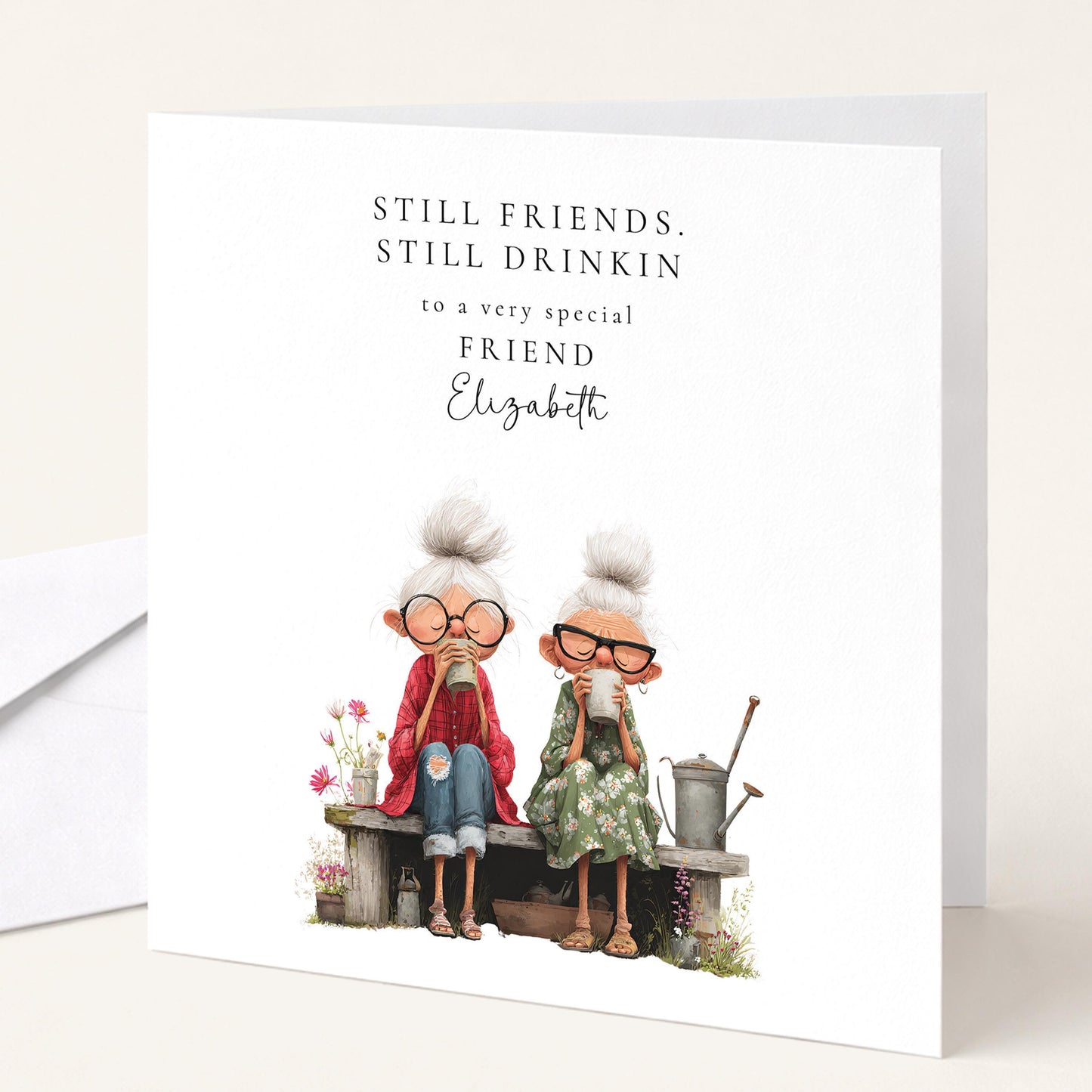Funny Birthday Card – Best Friend Personalised Cheeky Milestone Greeting