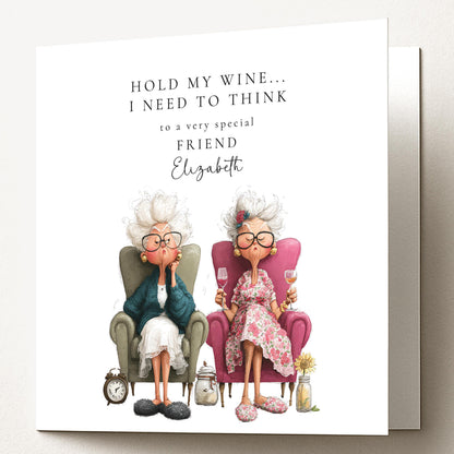 Funny Birthday Card – Cheeky Friend Card With UK Humour & Personalisation