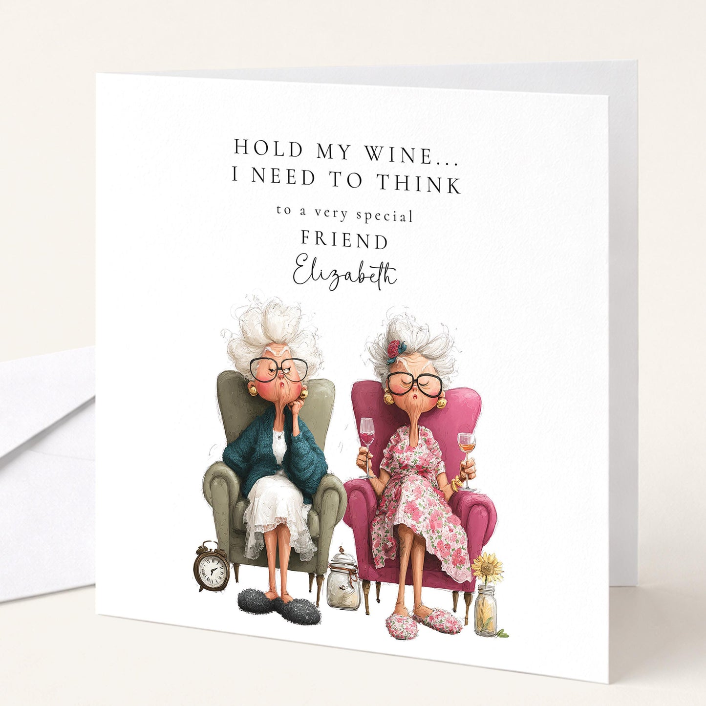 Funny Birthday Card – Cheeky Friend Card With UK Humour & Personalisation