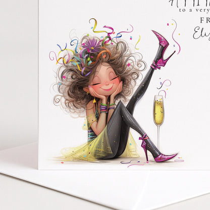 Funny Birthday Card – Sassy Personalised Card For Friend With Attitude