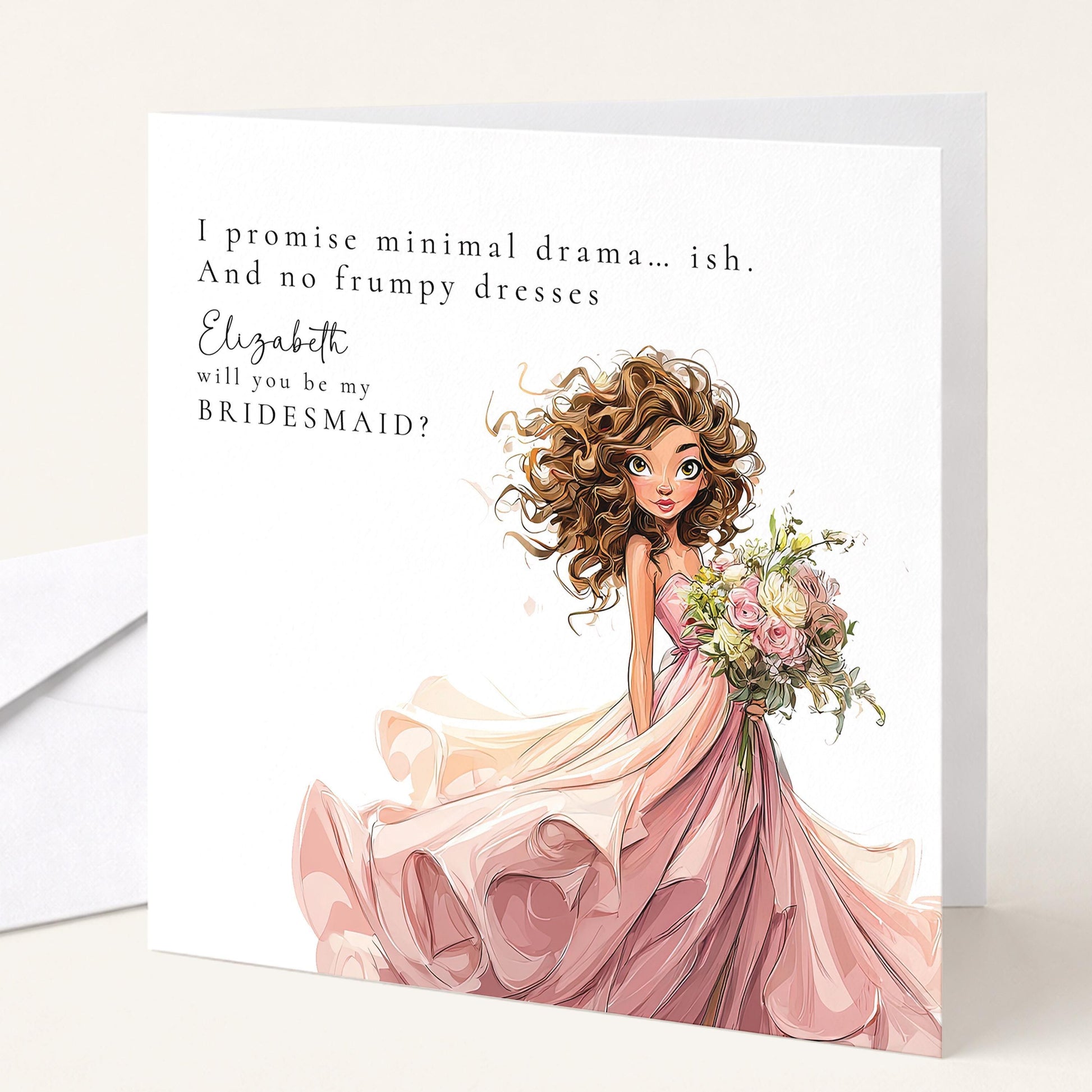 Funny Bridesmaid Proposal Card