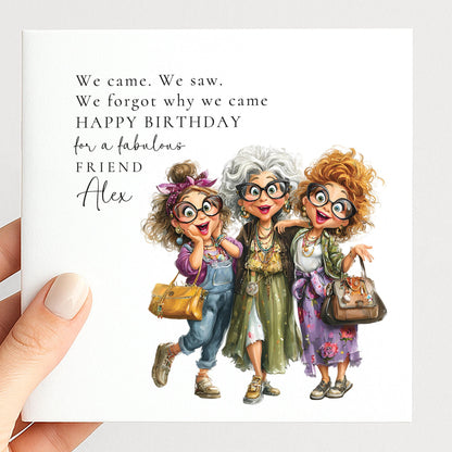 Funny Menopause Birthday Card - Humorous Friend Gift with Sarcastic Adult Humour