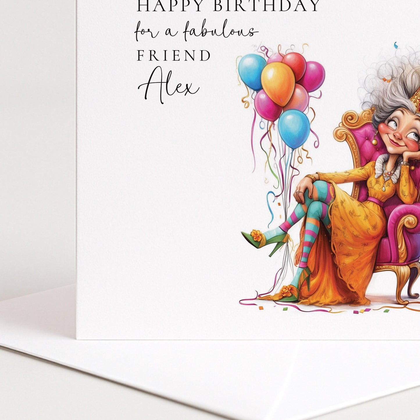 Funny Menopause Birthday Card – Humorous Friend Greeting With Hot Flush Humour
