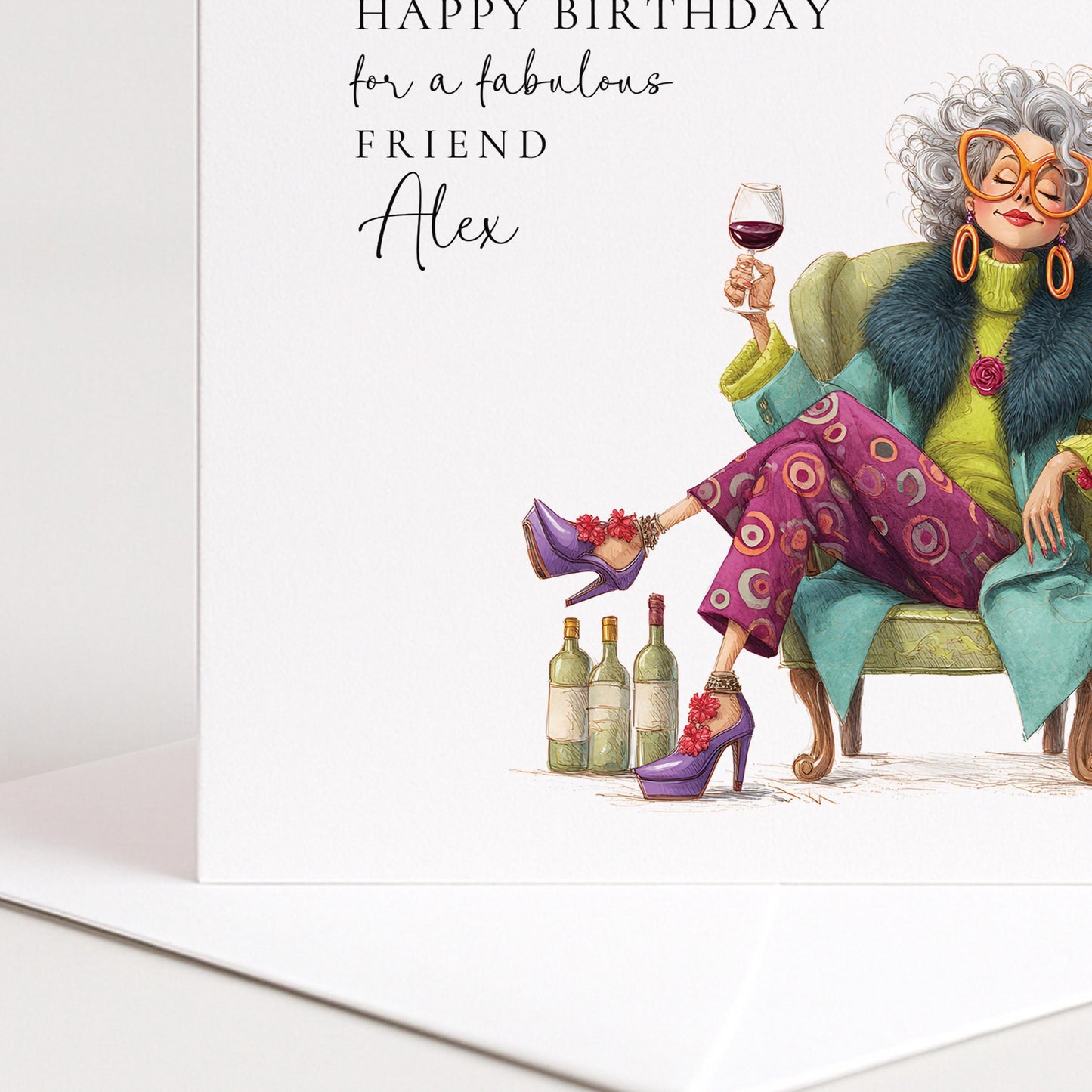 Funny Menopause Card - Humorous Birthday Card for Friend with Hot Flush Joke