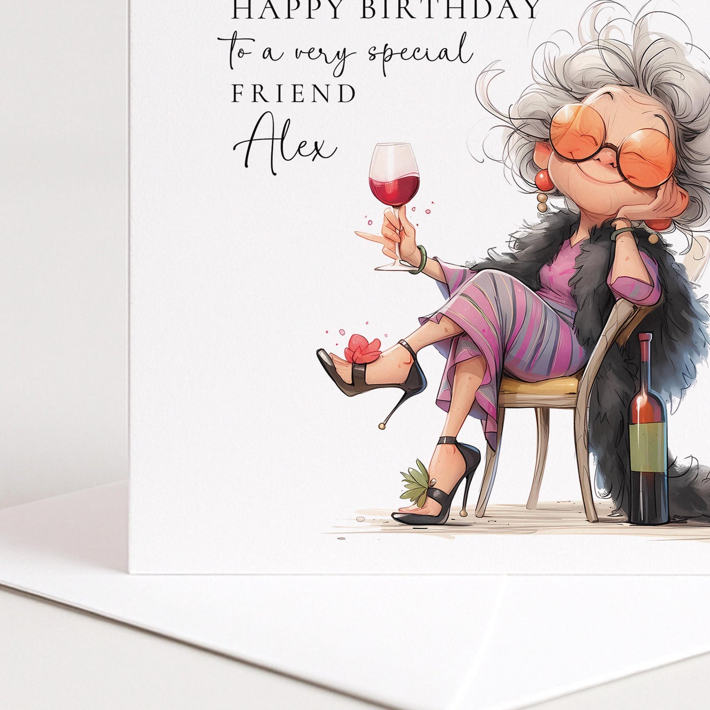 Funny Personalised Birthday Card for Friend