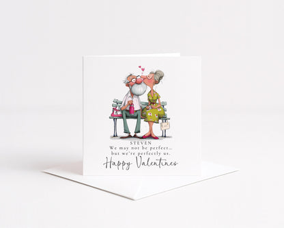 Funny Valentines Card – Personalised Matte Finish Greeting With Envelope