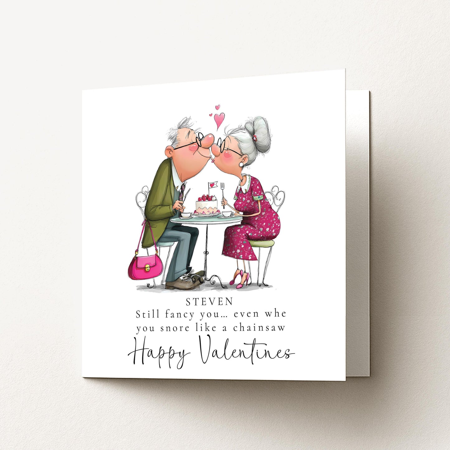 Funny Valentines Card - Personalised Romantic Greeting Card With Quirky Design