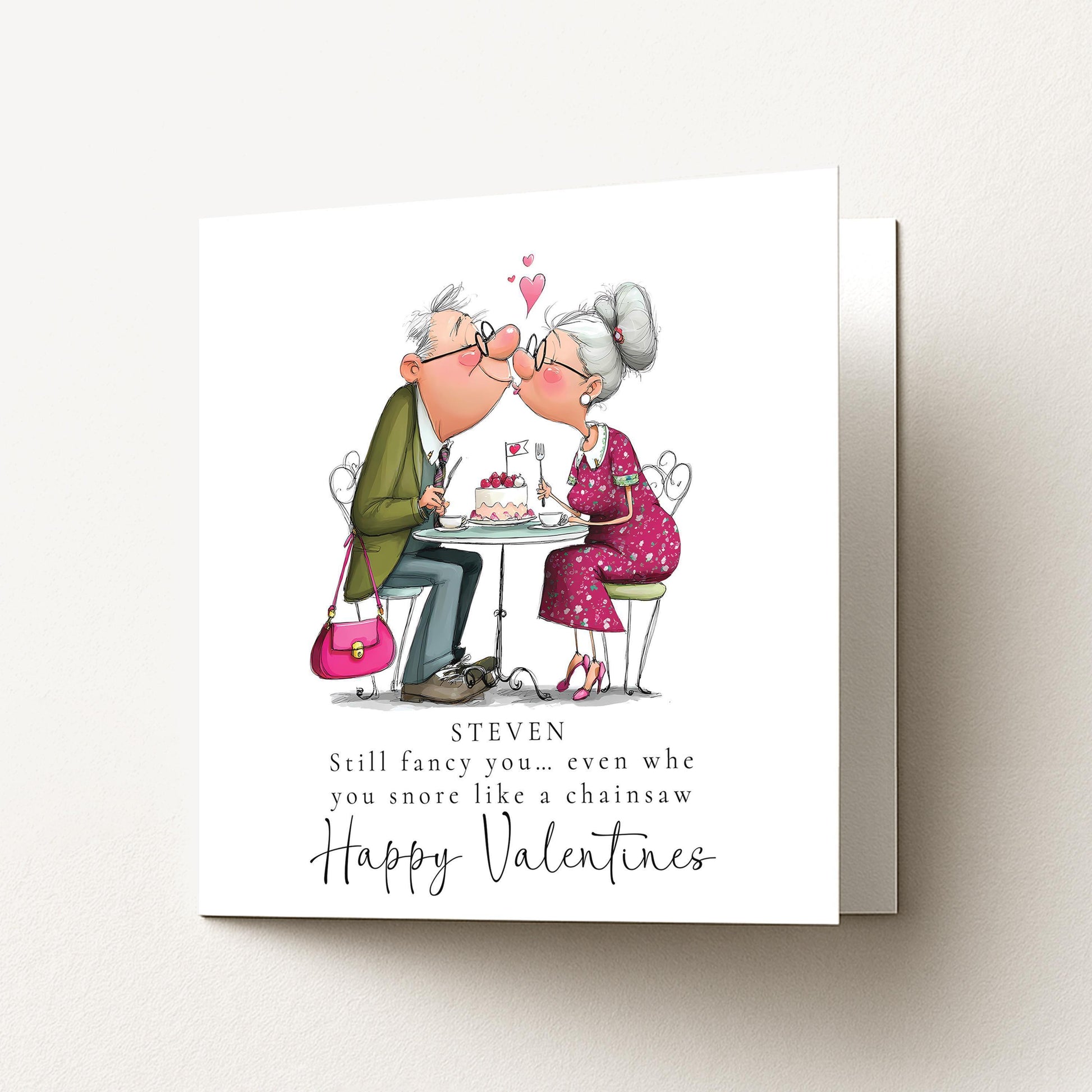 Funny Valentines Card - Personalised Romantic Greeting Card With Quirky Design
