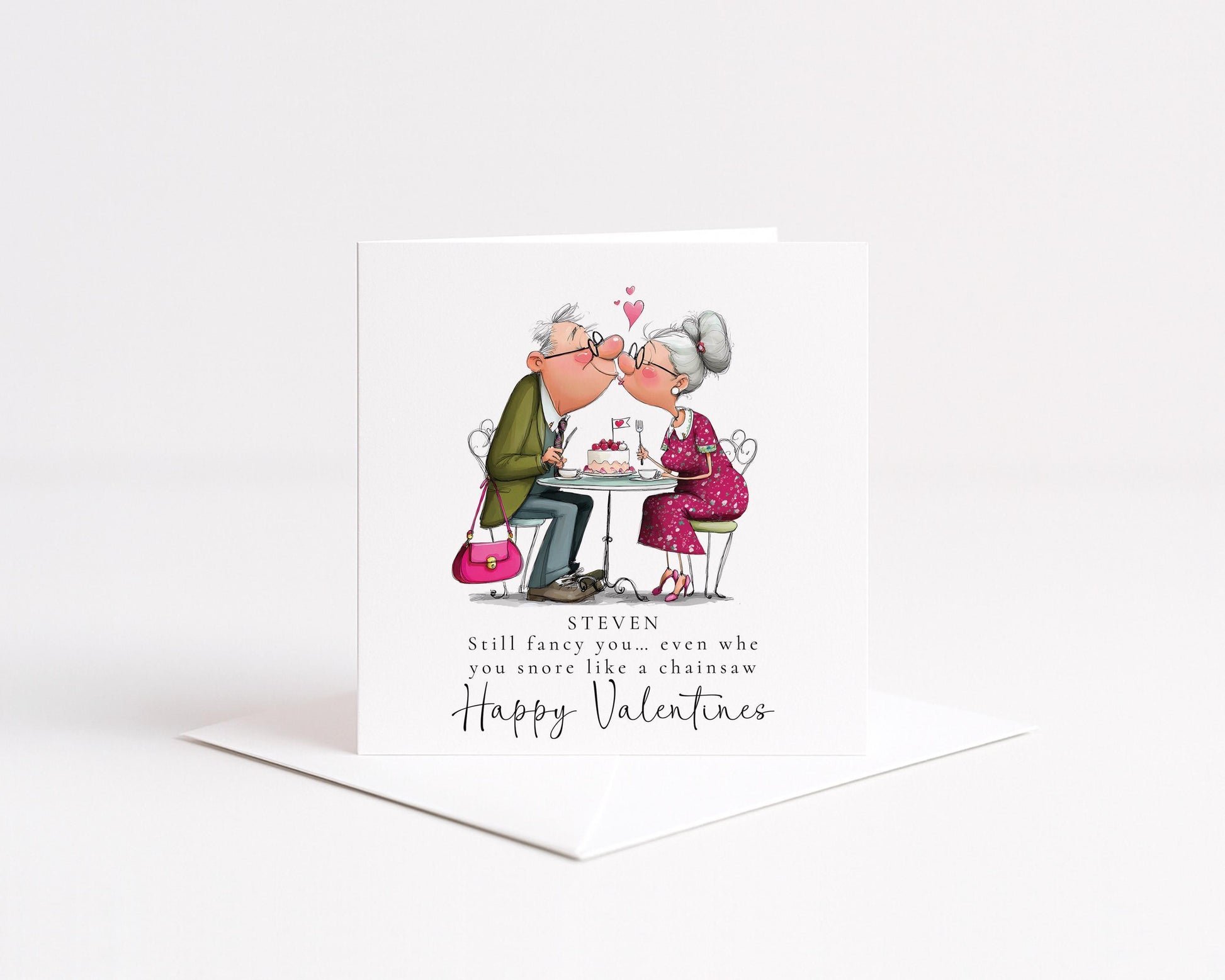 Funny Valentines Card - Personalised Romantic Greeting Card With Quirky Design