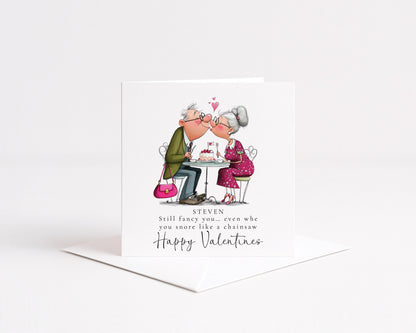 Funny Valentines Card - Personalised Romantic Greeting Card With Quirky Design