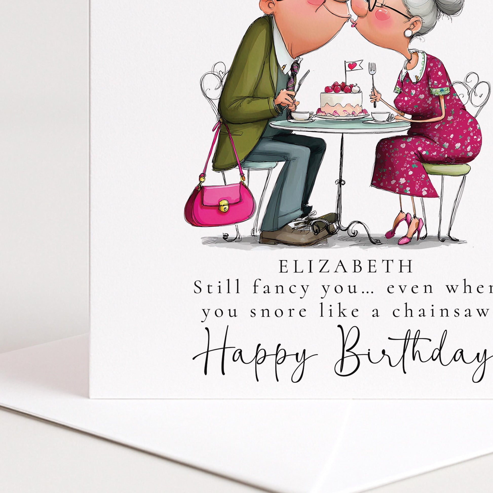 Funny Wife Birthday Card – Personalised Humorous Greeting With Matte Finish
