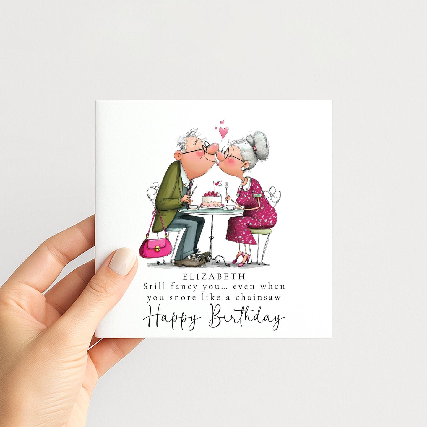 Funny Wife Birthday Card – Personalised Humorous Greeting With Matte Finish