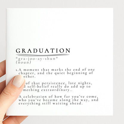 Graduation Card – Modern Minimalist Design