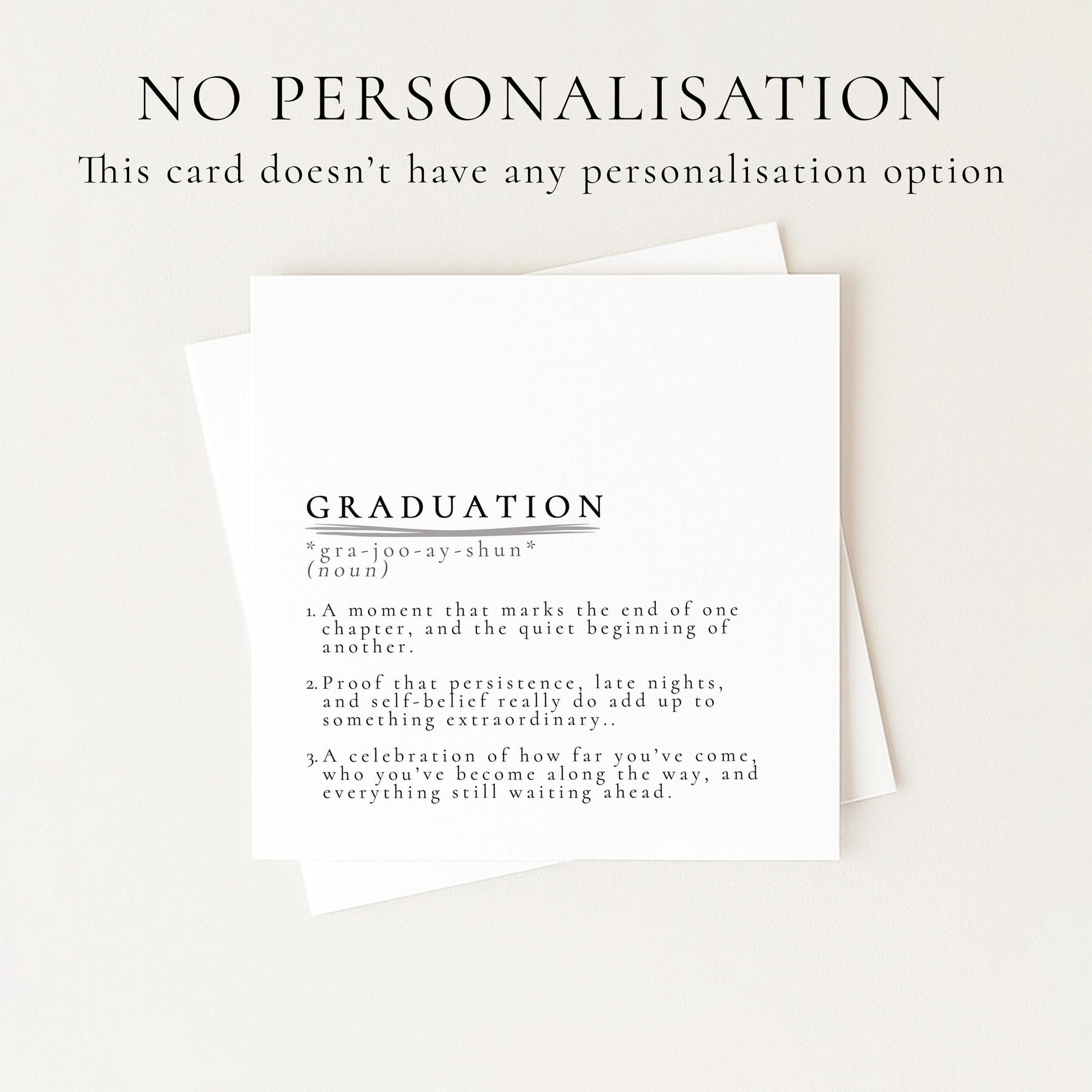 Graduation Card – Modern Minimalist Design