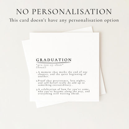 Graduation Card – Modern Minimalist Design