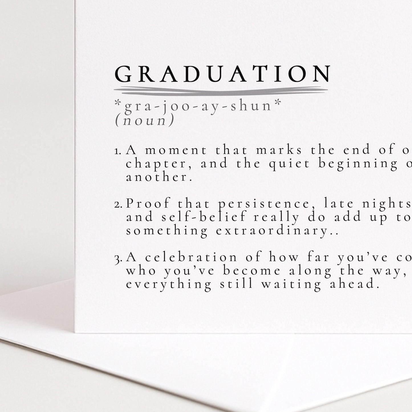 Graduation Card – Modern Minimalist Design