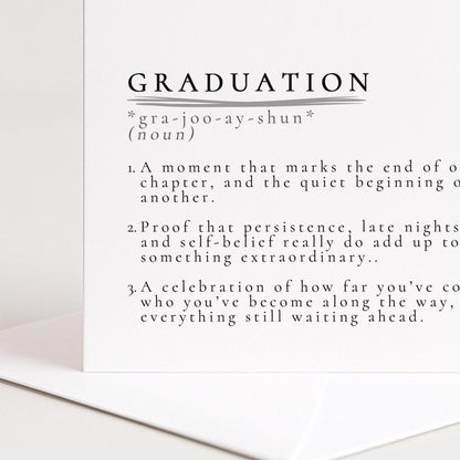 Graduation Card – Modern Minimalist Design