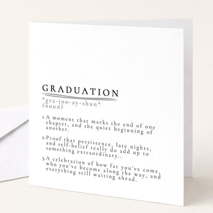 Graduation Card – Modern Minimalist Design