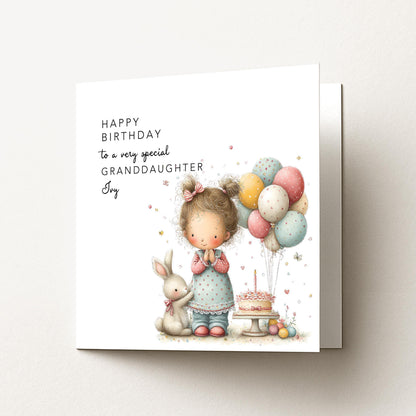 Granddaughter Birthday Card – Personalised