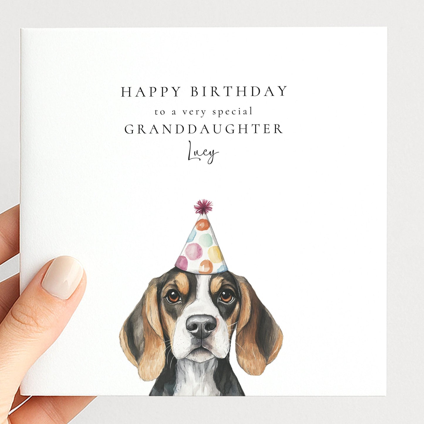 Granddaughter Birthday Card - Personalised
