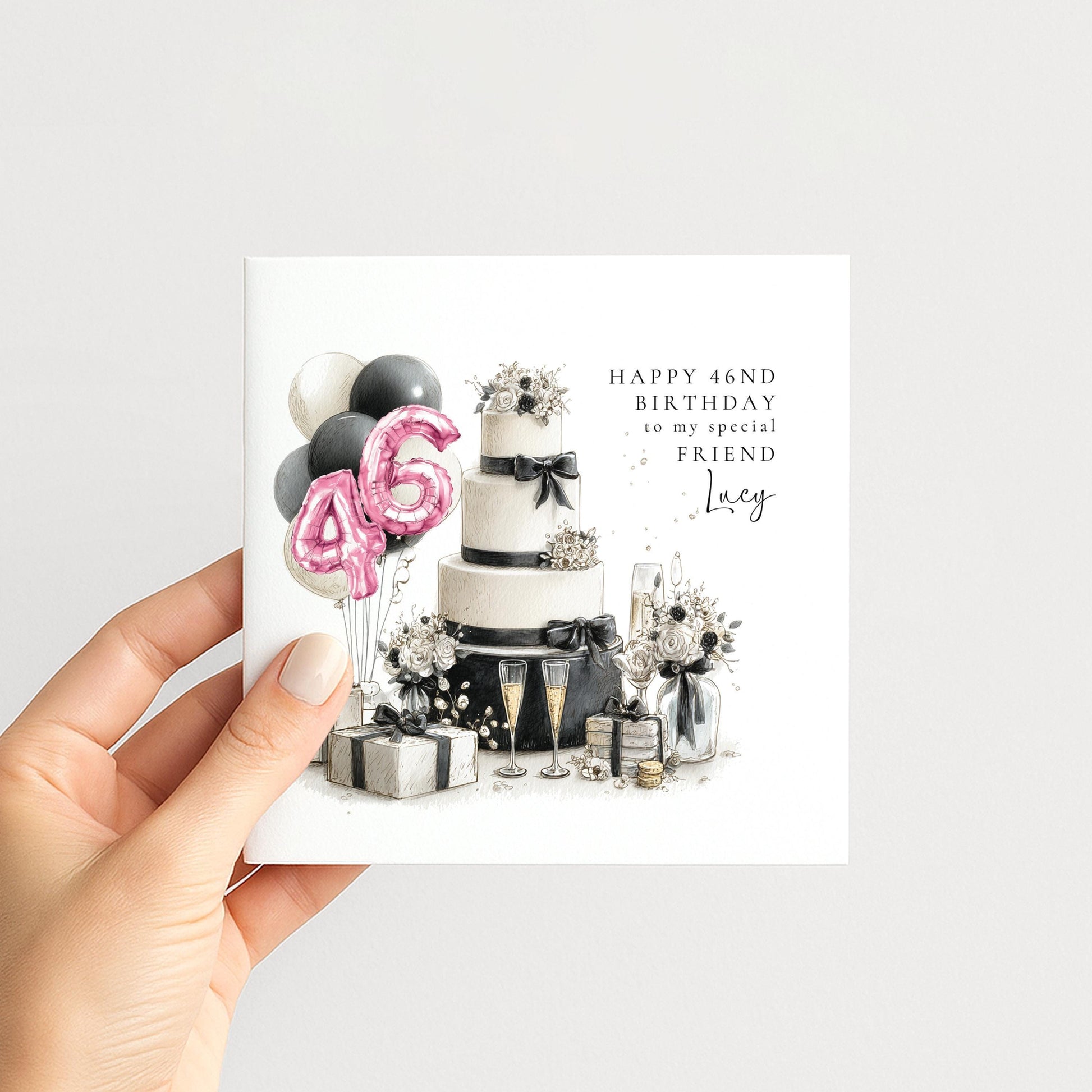 Happy 46th Birthday Card for Friend