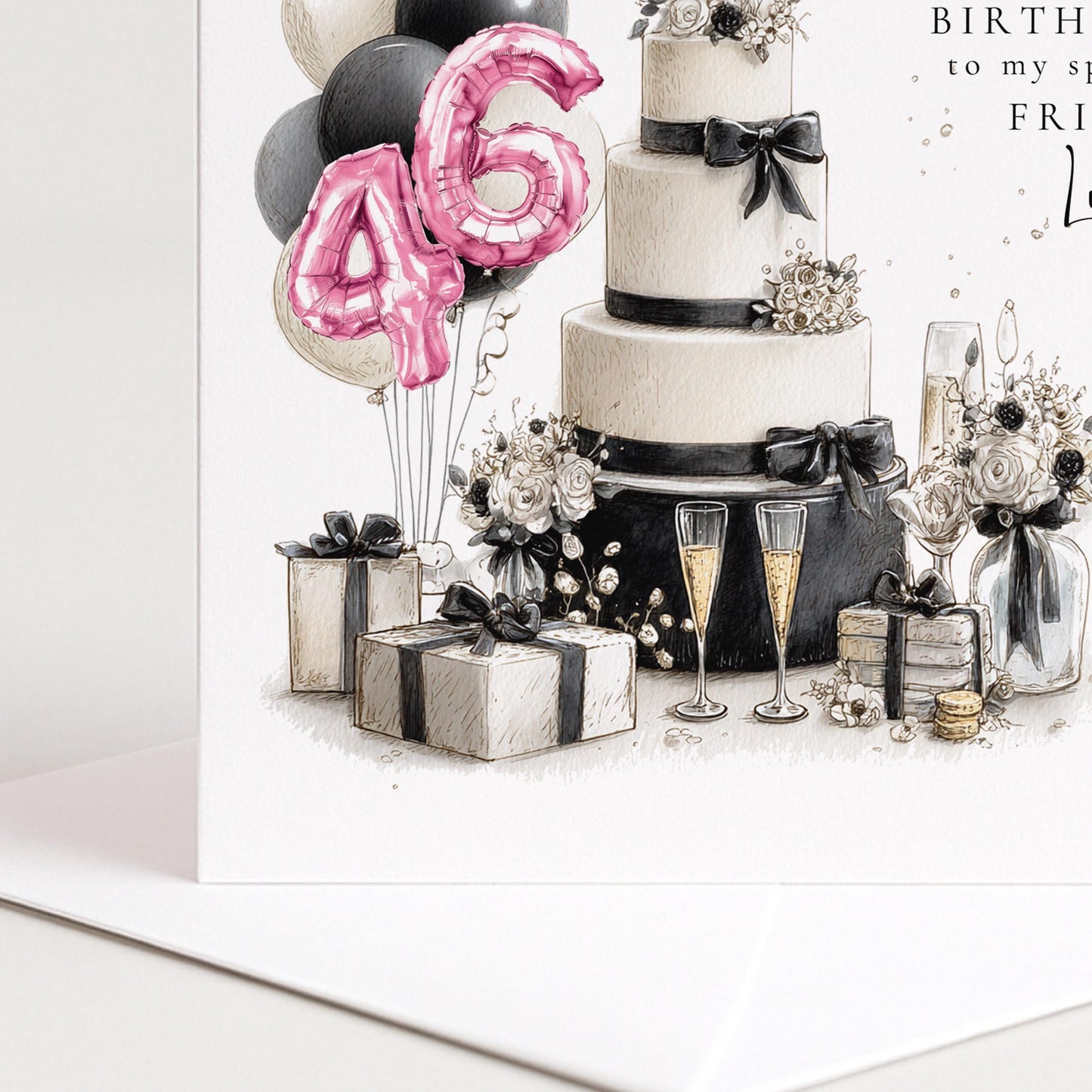 Happy 46th Birthday Card for Friend
