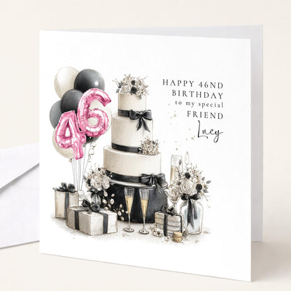 Happy 46th Birthday Card for Friend