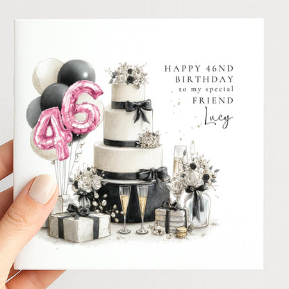 Happy 46th Birthday Card for Friend